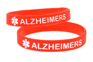 Medical Alert - Alzheimers Silicone Wristband