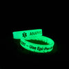 Custom Medical Alert - GLOW IN THE DARK Silicone Wristband