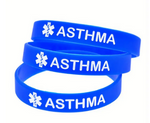 Medical Asthma Silicone Wristband