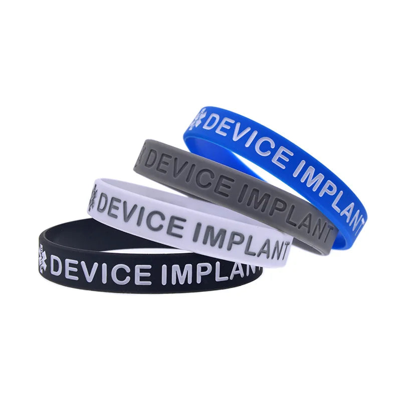Device Implant - NO MRI Silicone Wristband