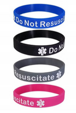 Do Not Resuscitate Silicone Wristband