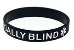 Legally Blind Medical Alert Silicone Wristband