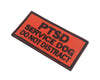Dog Pet Leash - PTSD Service Dog Sign Velcro Single Sided Tag