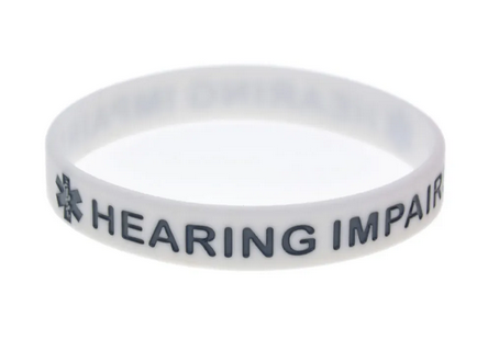 Hearing Impaired Silicone Wristband