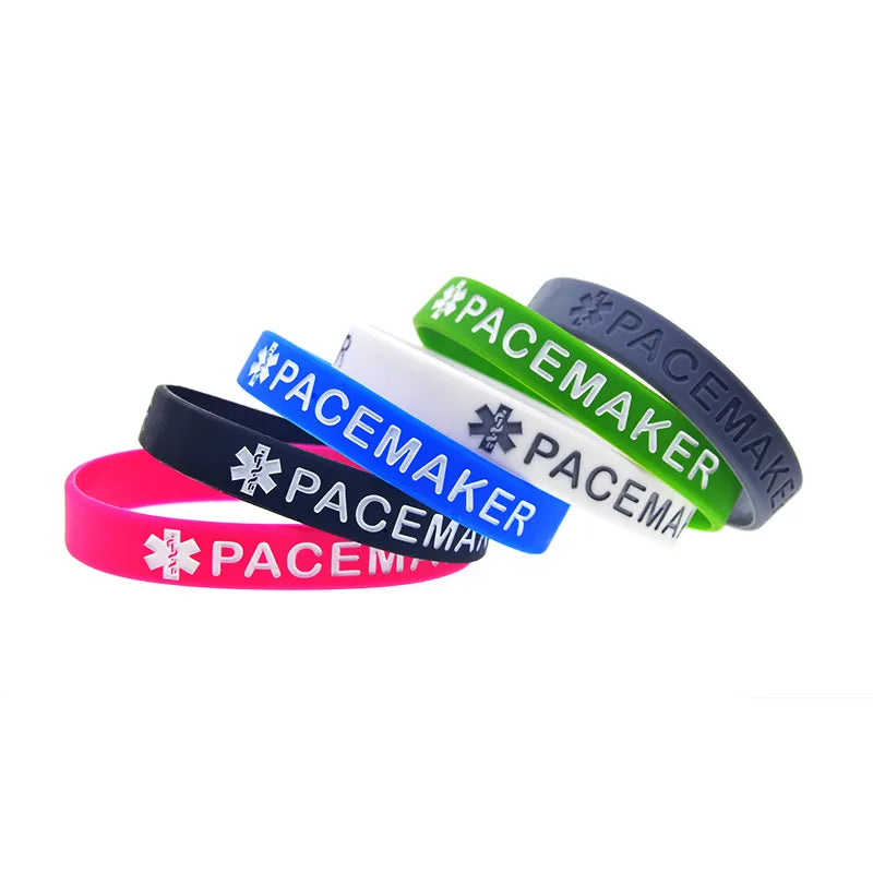 Pacemaker Alert Silicone Wristband