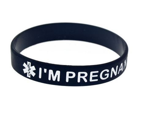I'm Pregnant Alert Silicone Wristband