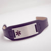 CUSTOM LIVE VIEW - Dress Leather Medical Bracelet - Allergy Bracelet - Medical Alert