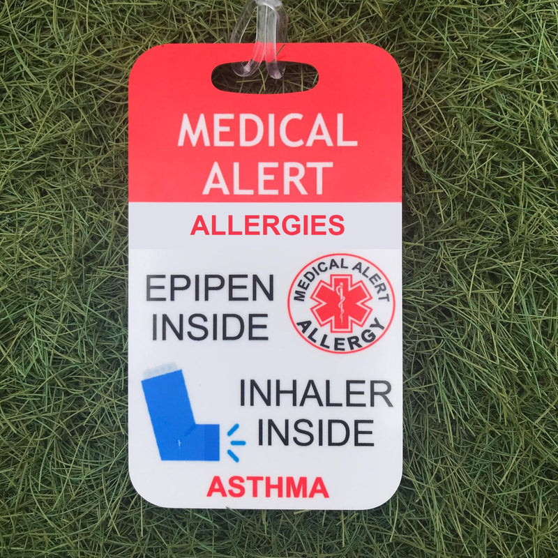 Medical Alert - Allergies Epi-Pen & Inhaler Inside bag tag