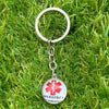 Emergency Information Inside Keyring (Double Sided Round) - Clearance