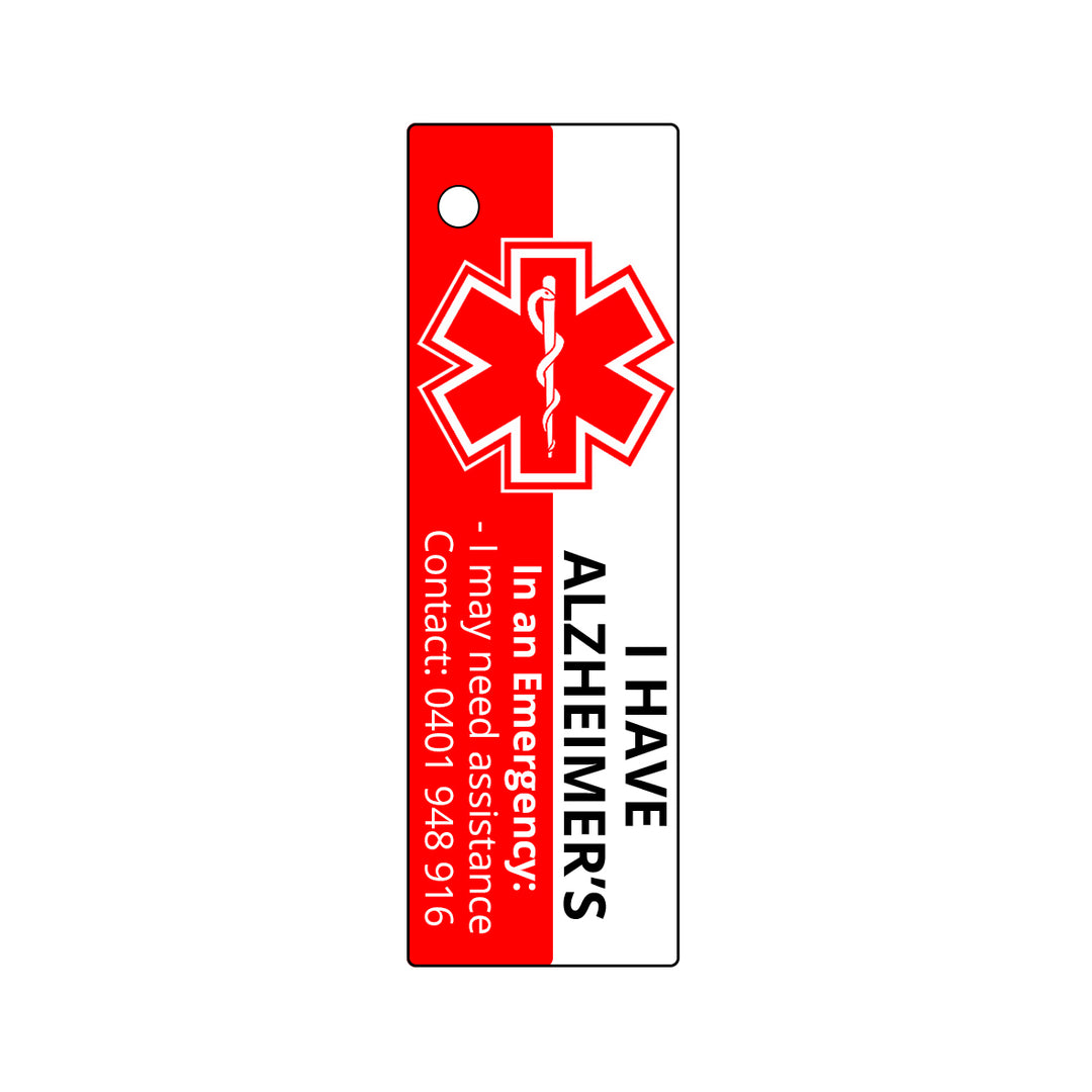 Medical Alert Key Ring - Emergency Contact ALZHEIMER’S – Project Protect