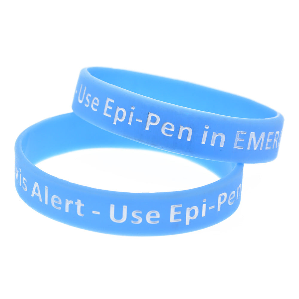 2x ANAPHYLAXIS Medical EPI PEN Wristband bracelet allergy allergic Alert |  eBay