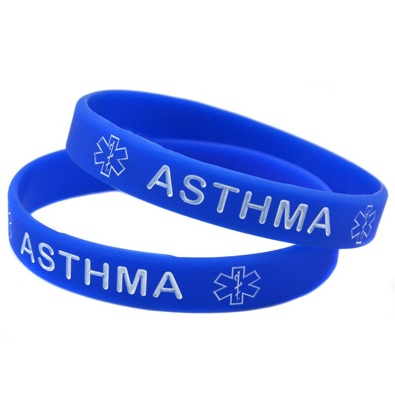 Medical Asthma Silicone Wristband