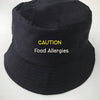 Caution food allergies bucket hat