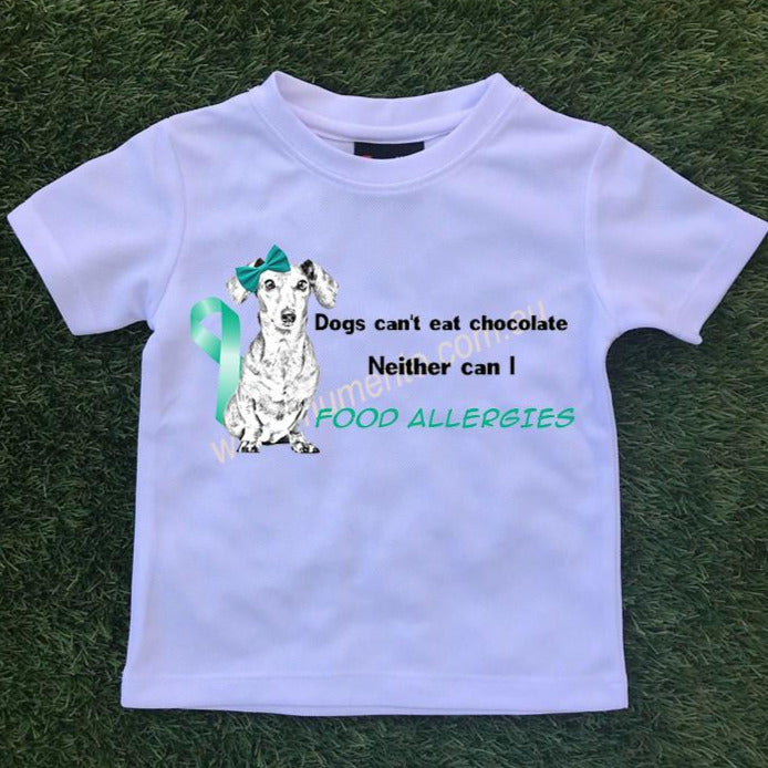 Allergy Alert T-Shirt - Dogs can't eat chocolate