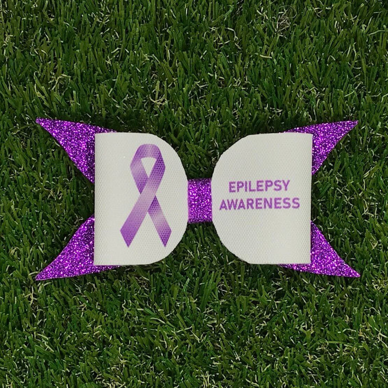 Epilepsy Awareness Bow