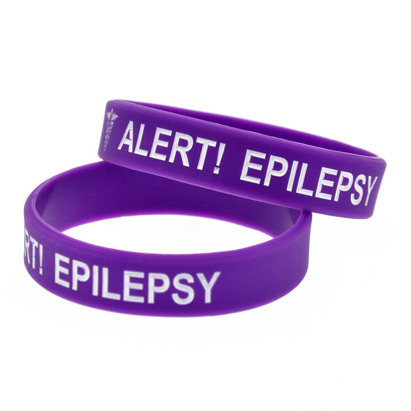 Medical Alert Epilepsy Silicone Wristband