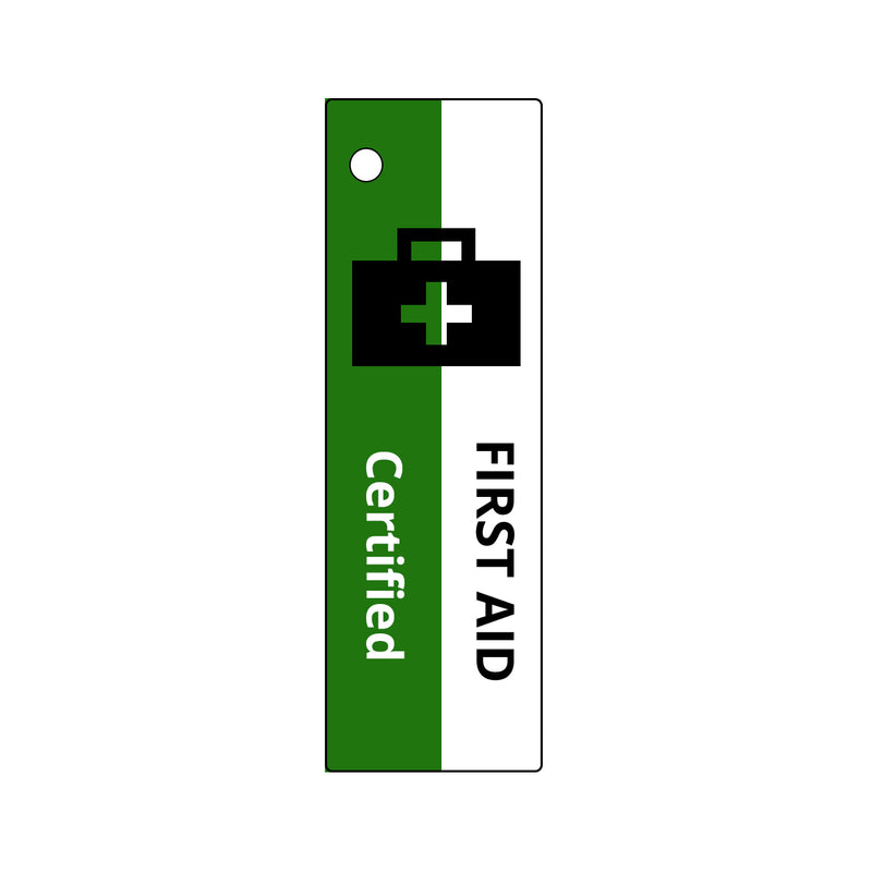 First Aid Certified Alert Tag