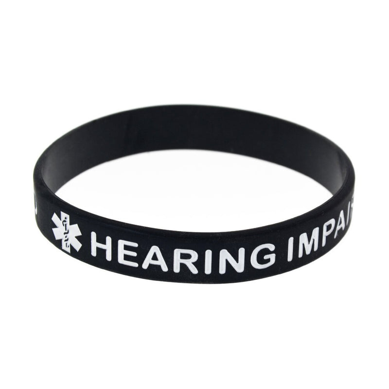 Hearing Impaired Silicone Wristband