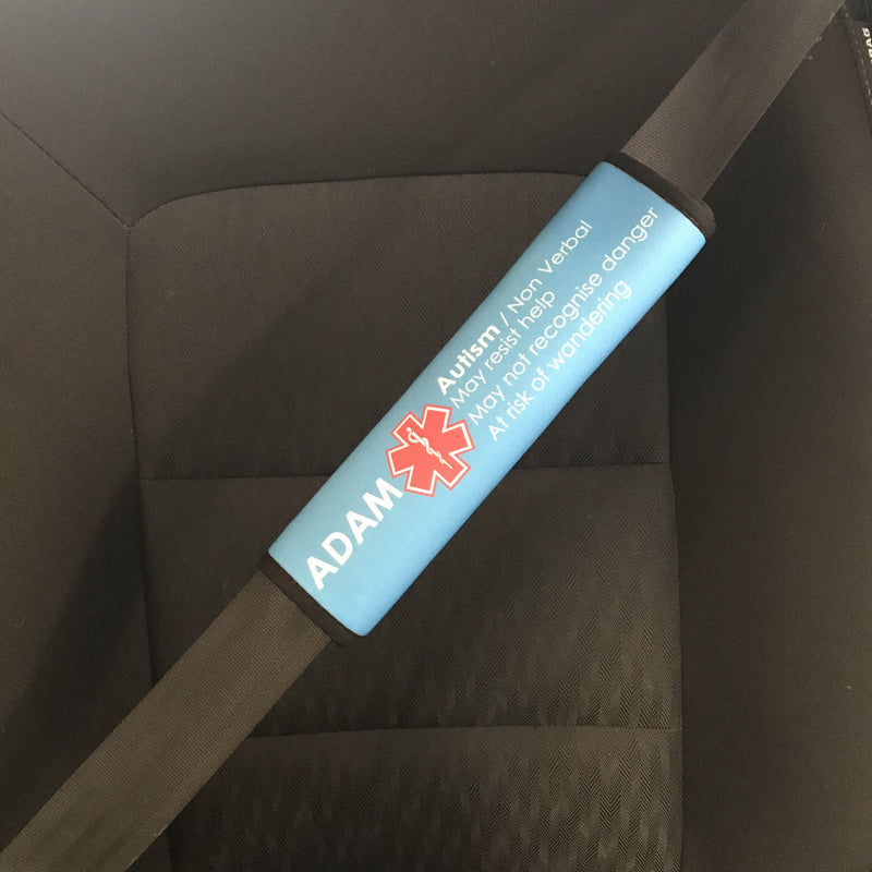 Medical Seat Belt Cover (Full Colour) - D.I.Y wording