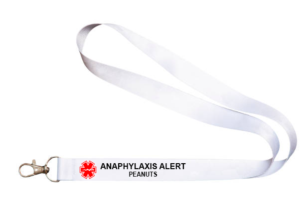 Medical Alert Lanyard - Anaphylaxis Alert Peanuts