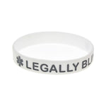 Legally Blind Medical Alert Silicone Wristband