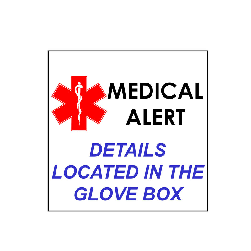 Medical Alert Car Magnet - Small