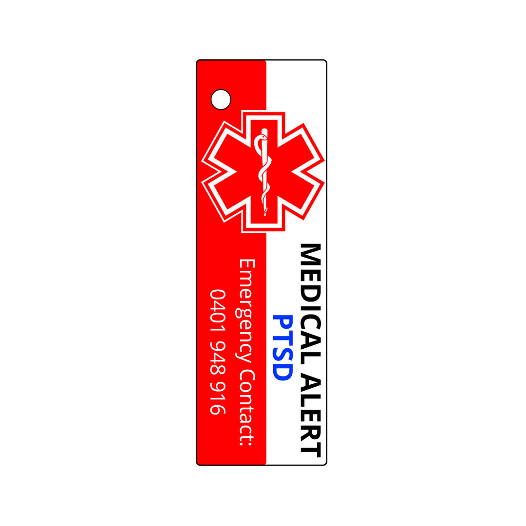 Medical Alert Key Ring - Emergency Contact PTSD – Project Protect