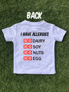 Allergy Alert T-Shirt - Stop Food Allergy Alert Shirt