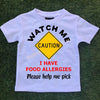 Allergy Alert T-Shirt - Caution - Watch me
