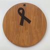 CUSTOM LIVE VIEW - Wooden Medical Alert Awareness Key Ring