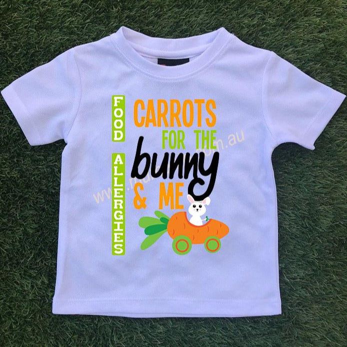 Allergy Alert T-Shirt - Carrots for the bunny and me