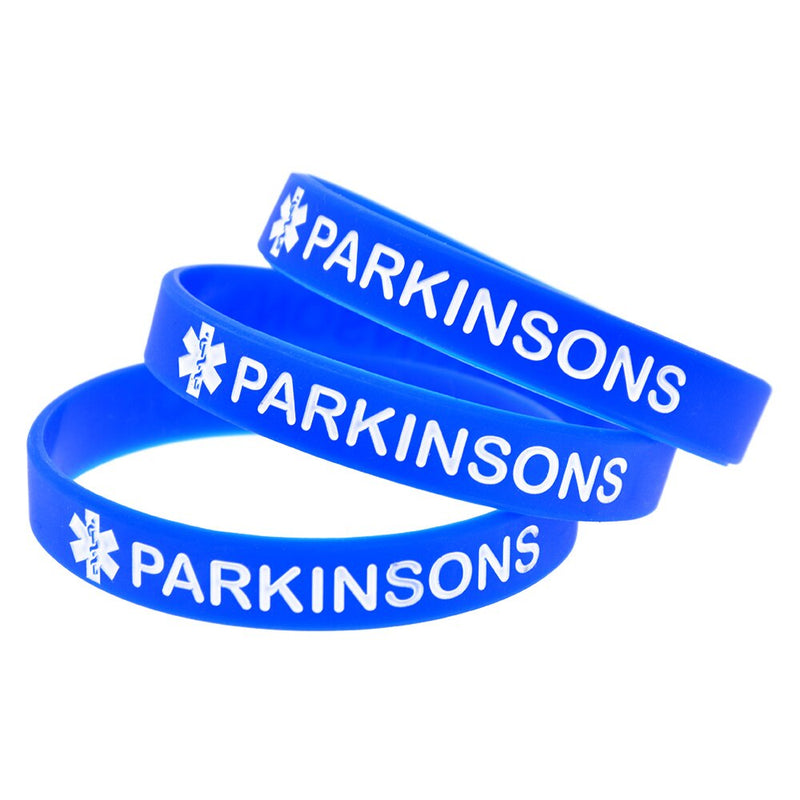 Parkinsons Medical Alert Silicone Wristbands