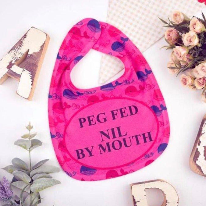 Peg Fed Bib - No Food (Blue or Pink)