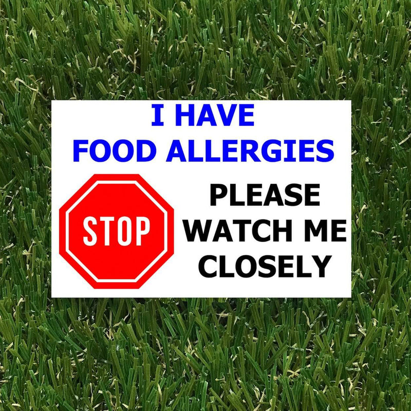 Food Allergy Badge - Watch me closely